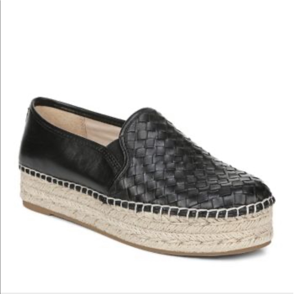 Sam Edelman platform woven espadrille sneaker